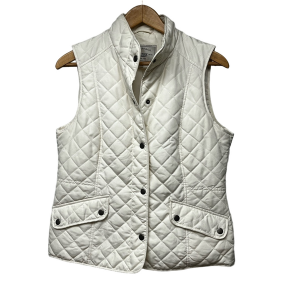 Bass Women's Ivory Quilted Vest - Picture 1 of 15